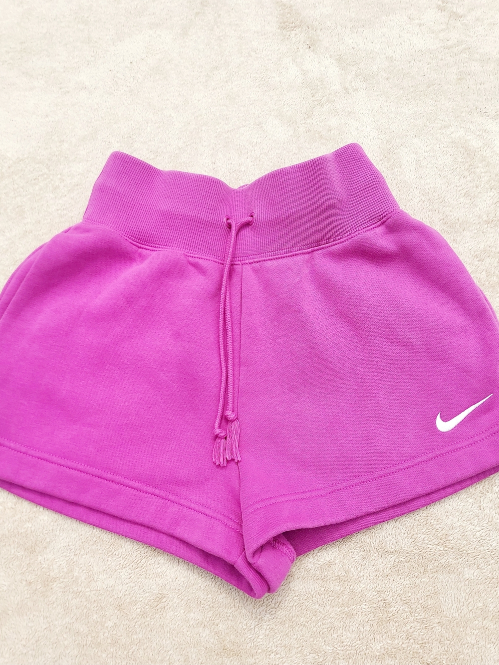 Nike Phoenix Fleece Pink Fuchsia Shorts Women Size XS NWOT Activewear Loungewear